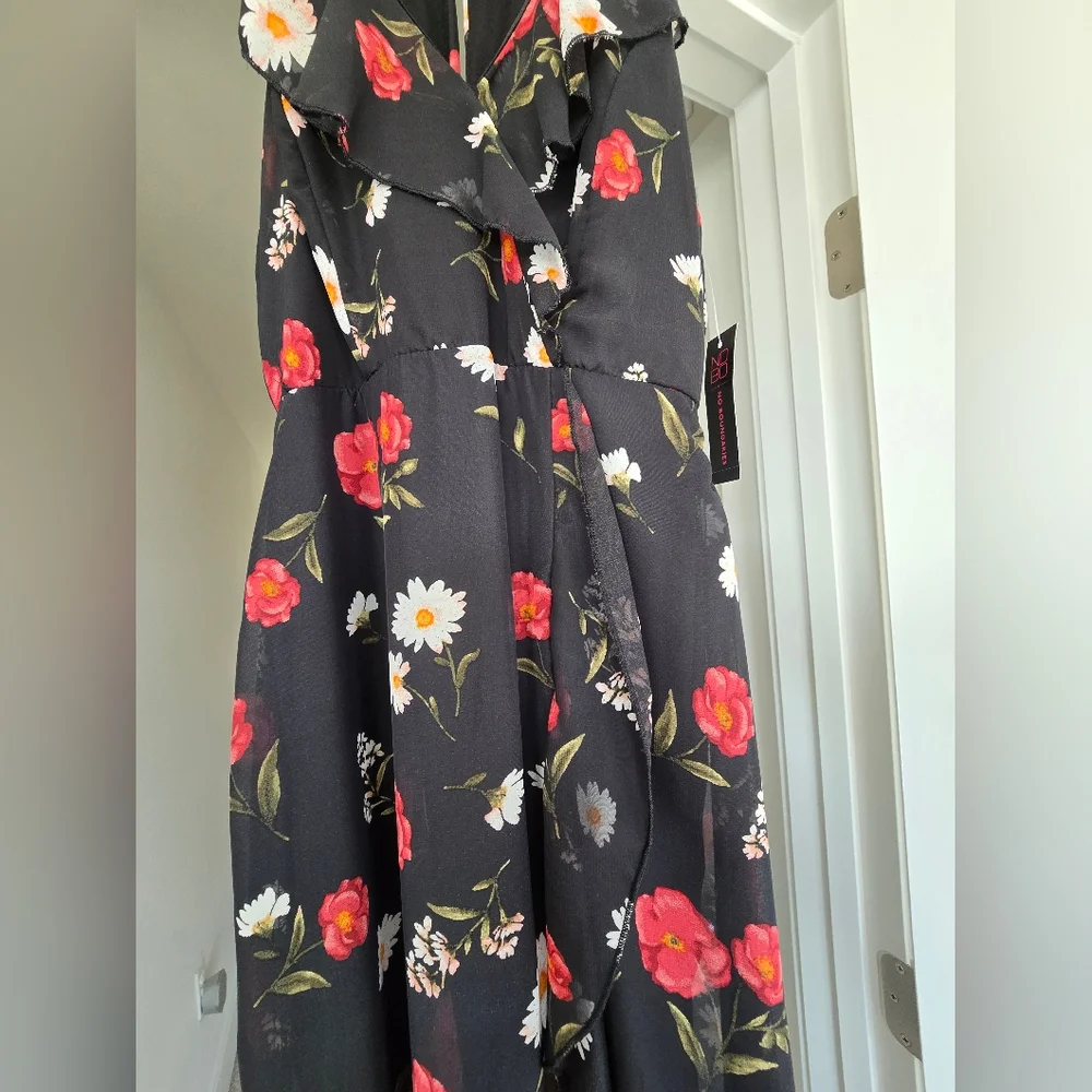 NWT Black Floral Sundress